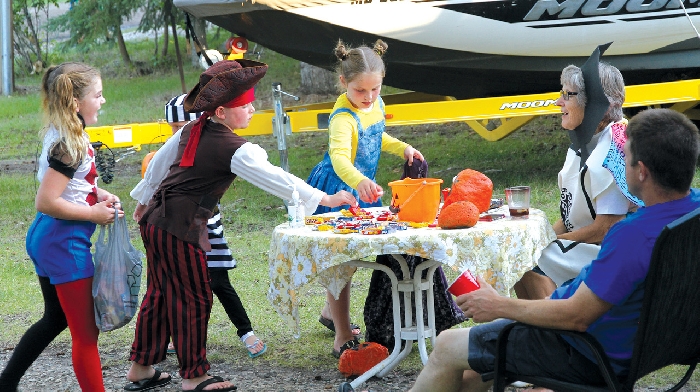 Trick-or-treating was held at Moosomin Lake in August